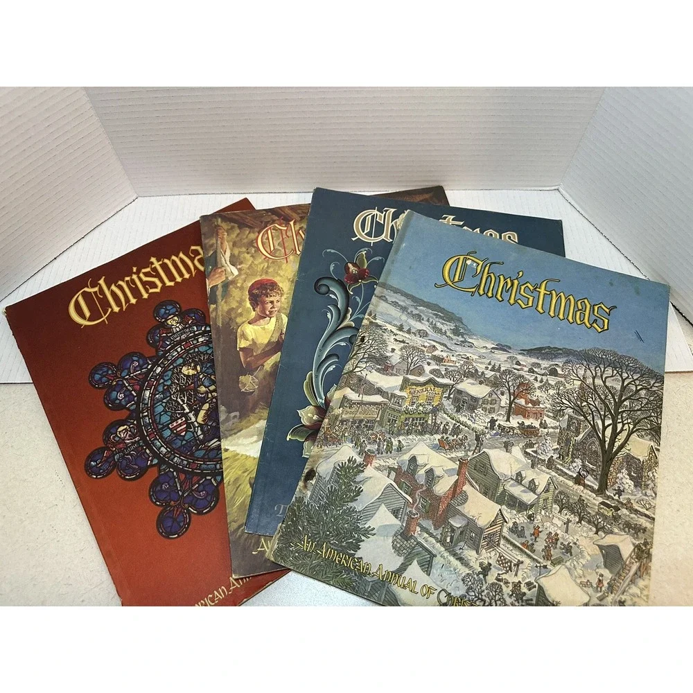Lot Of 4 The American Annual of Christmas Literature and Art Volumes 44,45,50,51